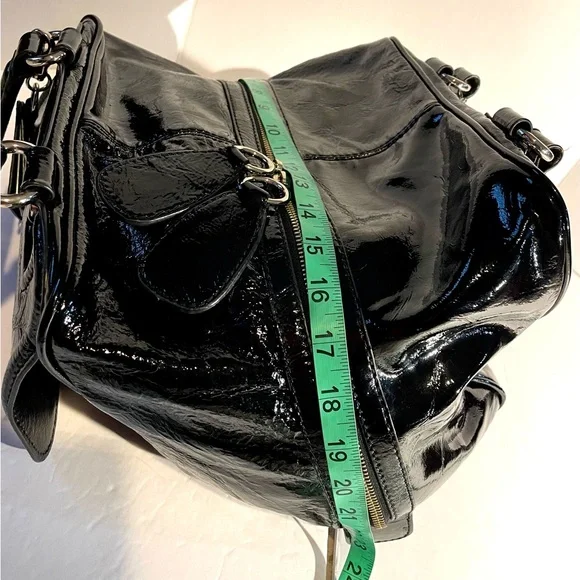 Dolce & Gabbana Glossy Black Chain Shoulder Bag - Picture 10 of 16